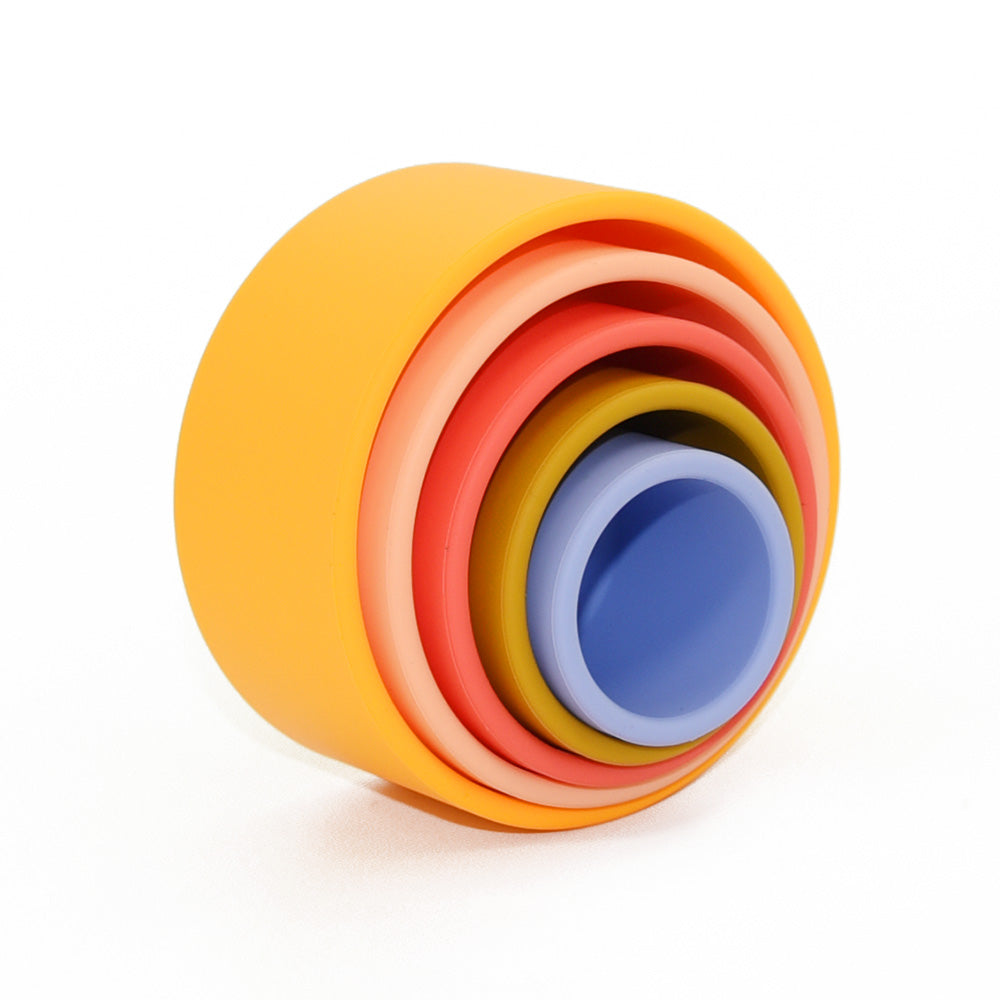 Stacking Toy Tower (5 Pieces in silicone)