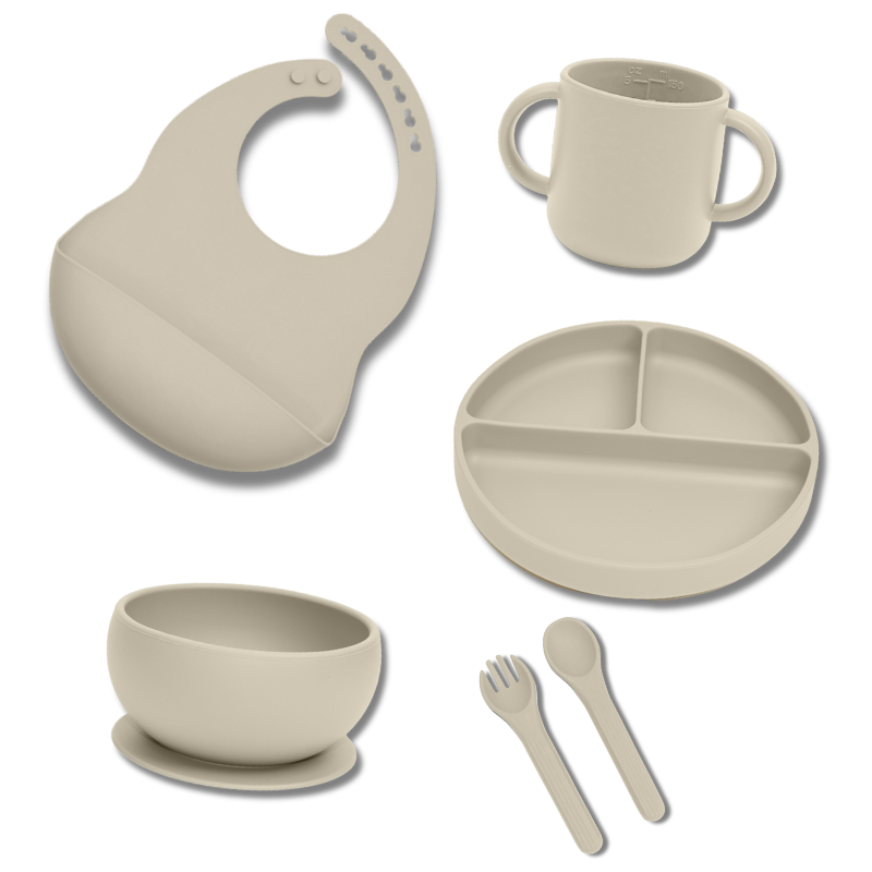 6-Piece Feeding Set Bundle - Oatmeal